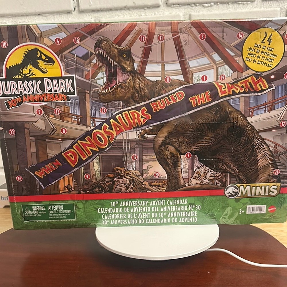 Mattel Jurassic Park Advent Calendar - Green and Brown